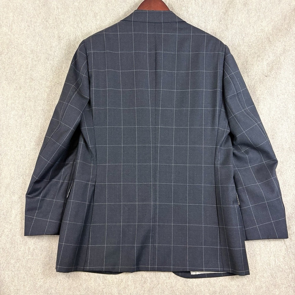 Suitsupply Brescia Gray 42R Suit Vitale Barberis Canonico 110 Wool Windowpane - Picture 4 of 16